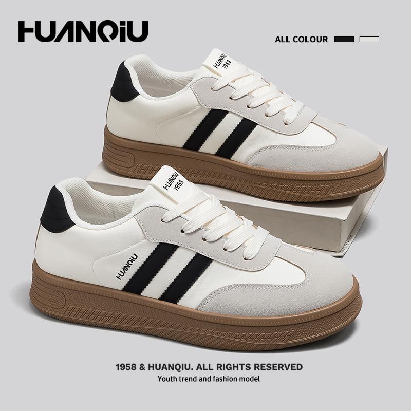 环球复古百搭巨好看德训鞋男款2025鞋子新款爆款小白鞋轻便板鞋潮