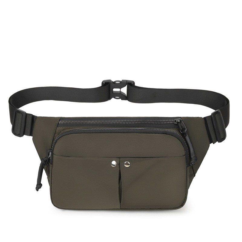 2026跑步小方腰包防泼水多拉链袋男式外出斜挎手机证件钥匙小胸包