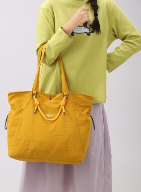 sanmu同款托特包女式手提单肩A4文件14寸电脑双侧水杯位工作背包