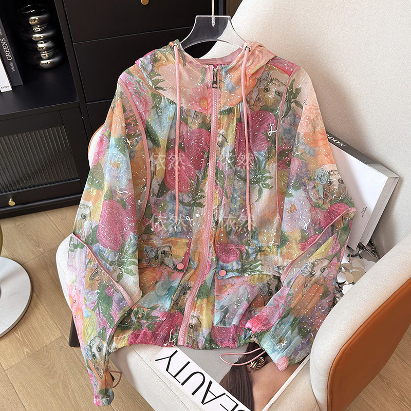 防晒衣女款2025春夏防晒服时短外套