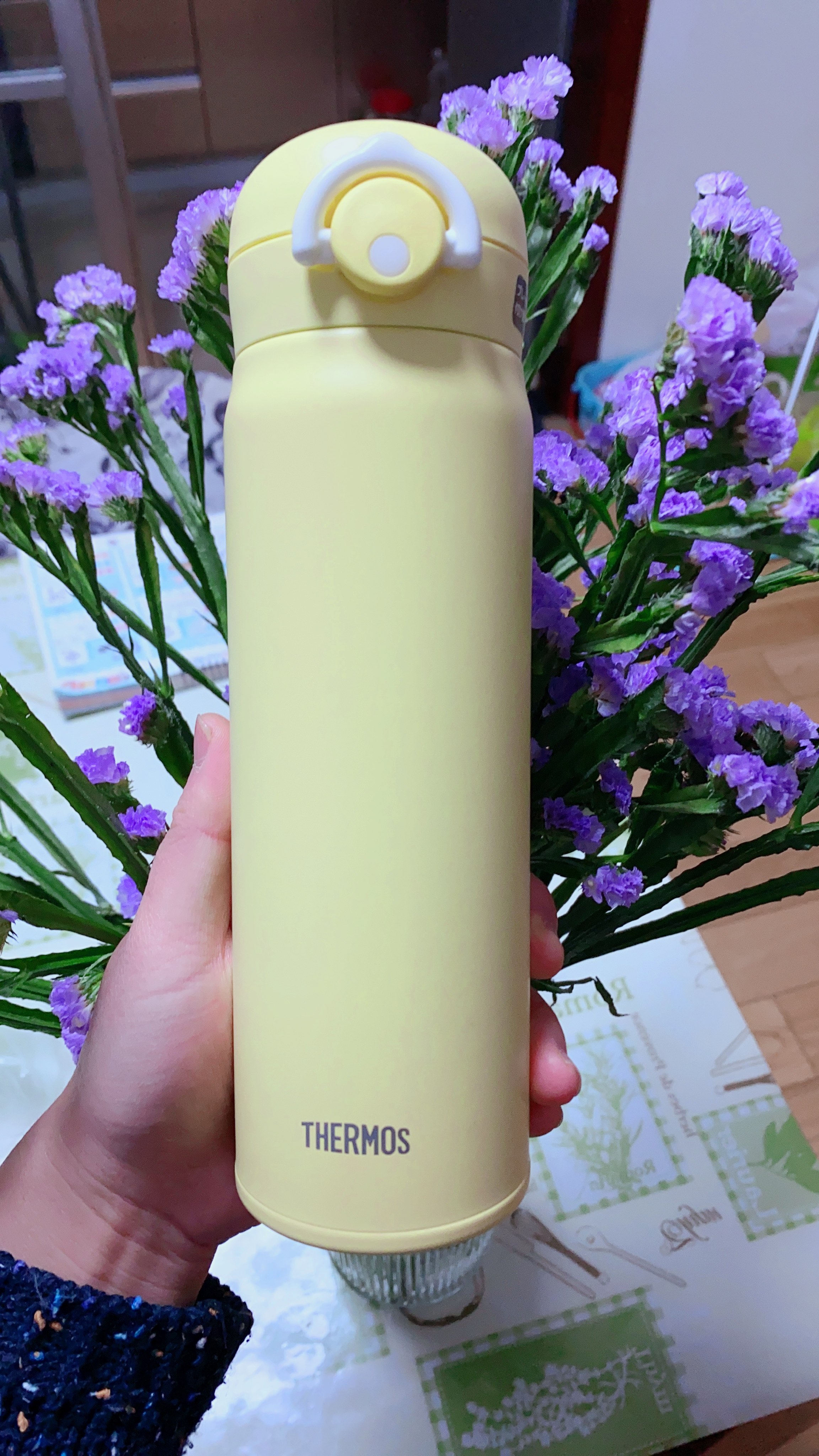 日本膳魔师不锈钢保温杯仙女黄色限定款500MLJNR501新款保冷保温