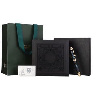 英雄金笔2189A(禄)限量收藏版 功名利禄笔18k黄金笔尖原木礼盒套装 高档成人男士商务书写专用礼物送领导