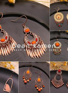 retro Tassel Earring women欧美时尚宫廷复古流苏独特设计耳环女