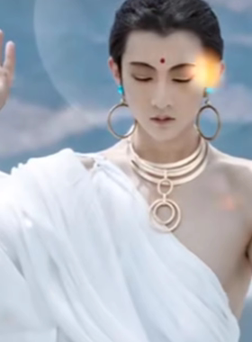 敦煌飞天项链小梦舞女2023男新款锁骨链cosplay项圈手臂环镯腰带