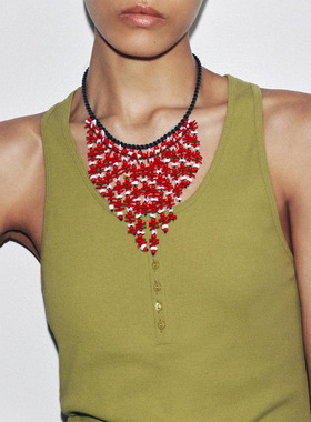 ZA手工多层不规则珊瑚贝壳吊坠