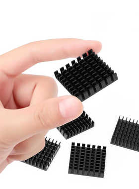 散热片28*6-28MM黑色开槽铝型材 散热器路由CPU专用散热铝片