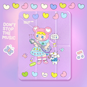 iPad11保护壳11寸 三折Y折可爱卡通手绘涂鸦细闪亮片iPad2025保护套新款 PaPaPa制造局 kulo弹吉他