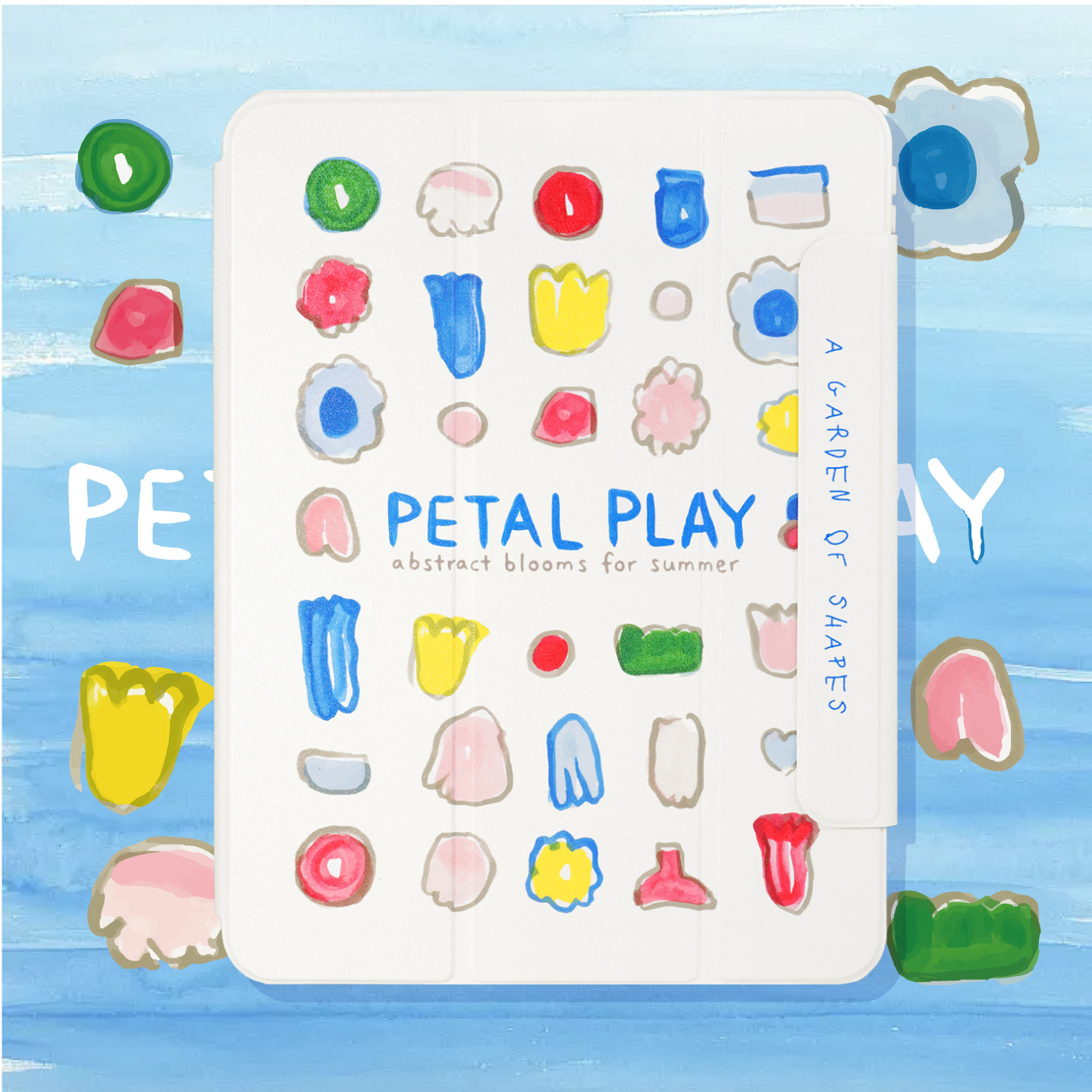 PaPaPa制造局  【植物系列】清新手绘三折叠可拆分iPad2025磁吸保护套新款ipadPro保护壳air6保护套苹果平板图片