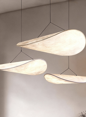 Works Tense蚕丝吊灯杜邦纸侘寂风餐厅卧室岛台吧台设计师餐桌灯