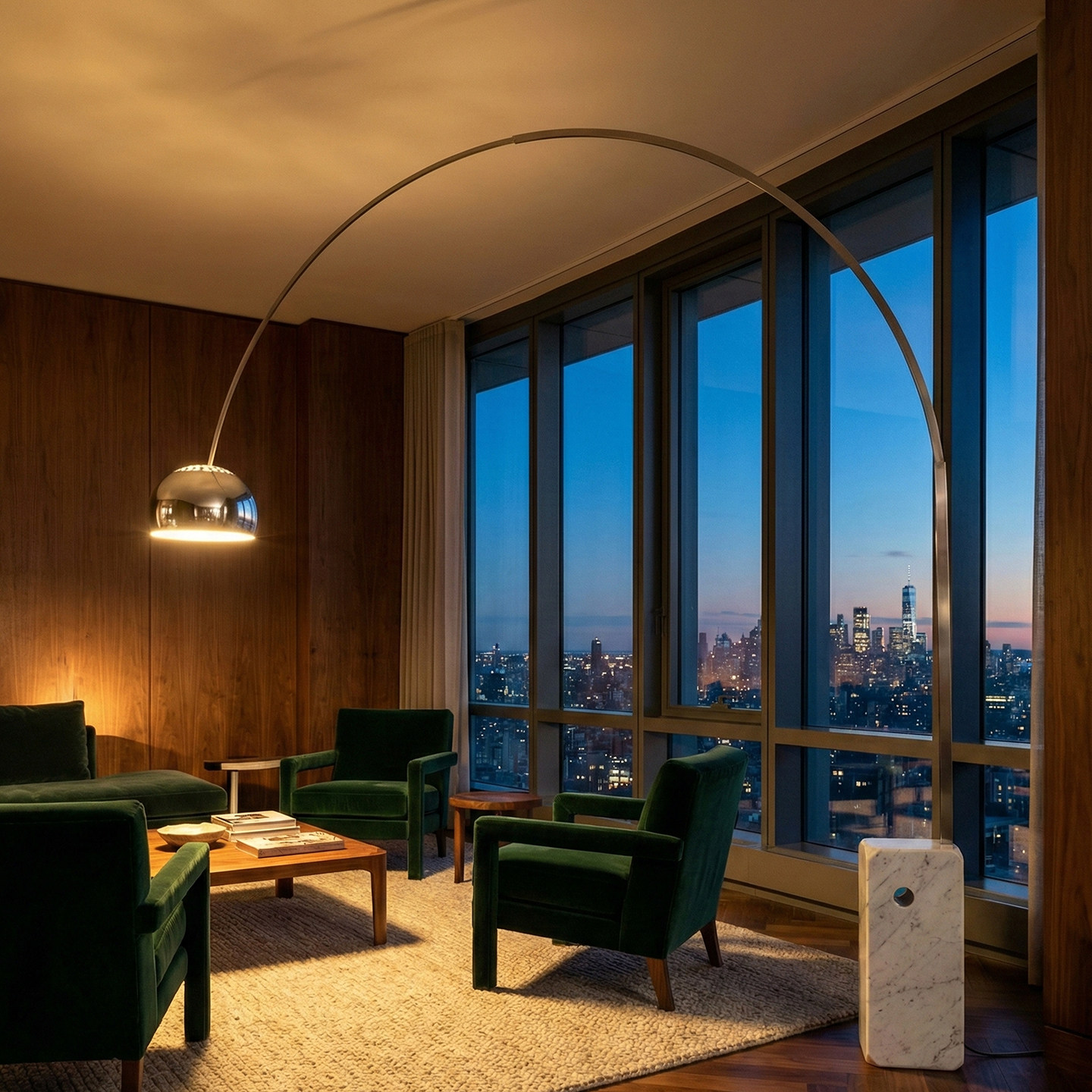 意大利Arco落地灯大理石钓鱼灯轻法式设计师别墅简约客厅沙发旁灯