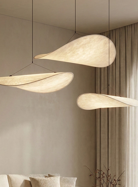 Works Tense蚕丝吊灯杜邦纸侘寂风餐厅卧室岛台吧台设计师餐桌灯