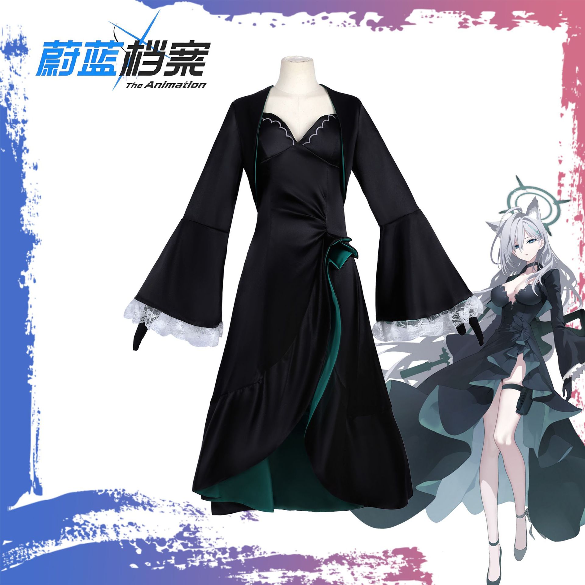 蔚蓝档案二次元cos服 碧蓝档案 黑化砂狼白子cosplay服动漫服装