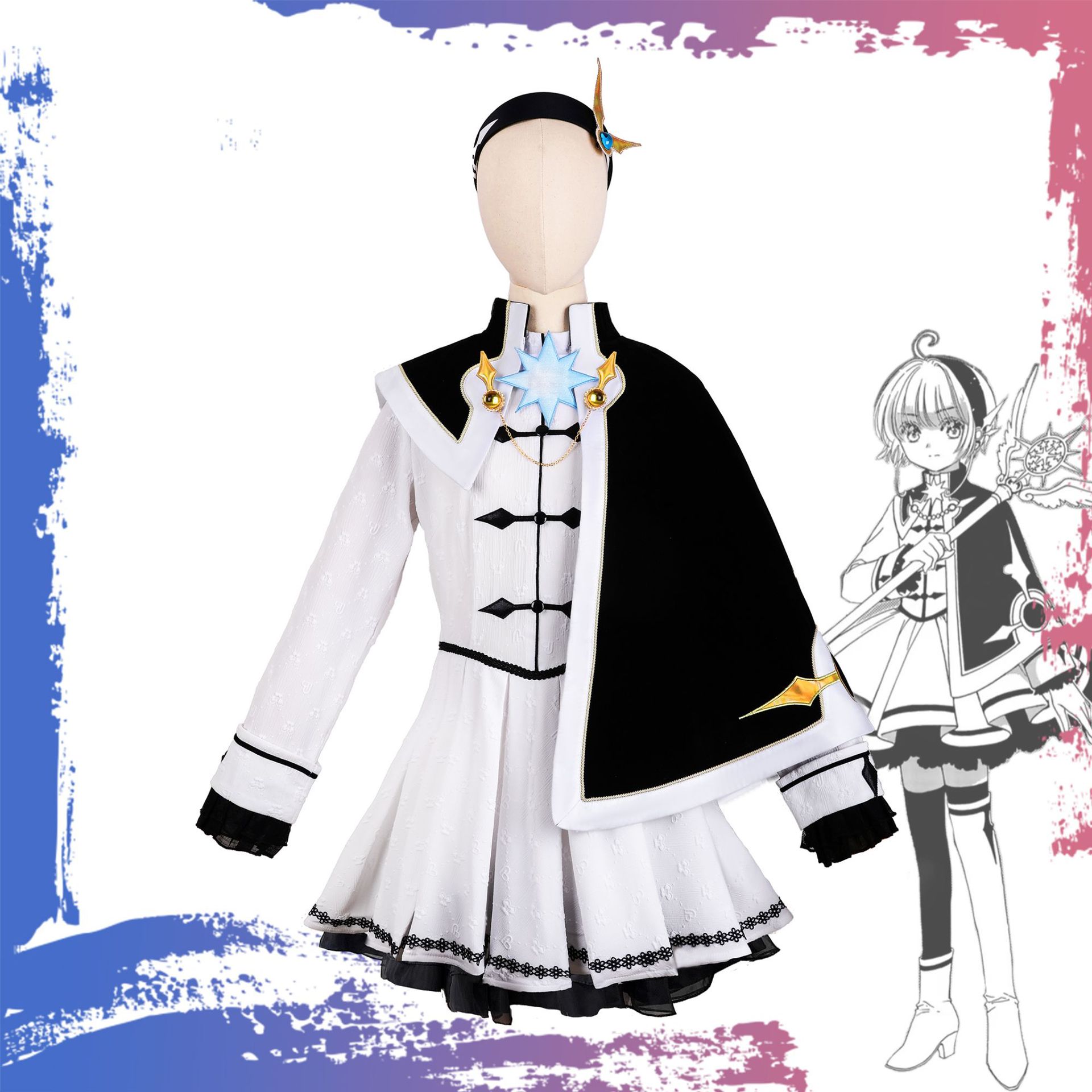 魔卡樱木之本樱cos服百变小樱李小狼cosplay表演服二次元服装