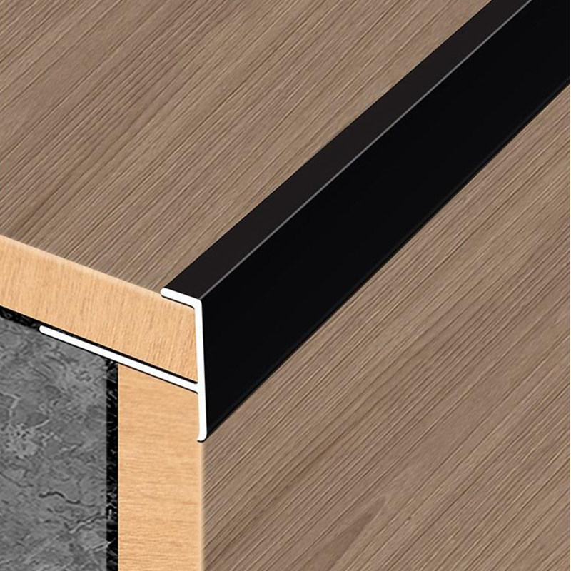 铝合金f型压条木地板收边条瓷砖收口条极窄可弯曲圆弧f型楼梯扣条