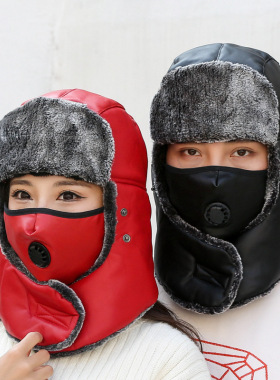雷锋帽男冬天加厚保暖东北皮帽子