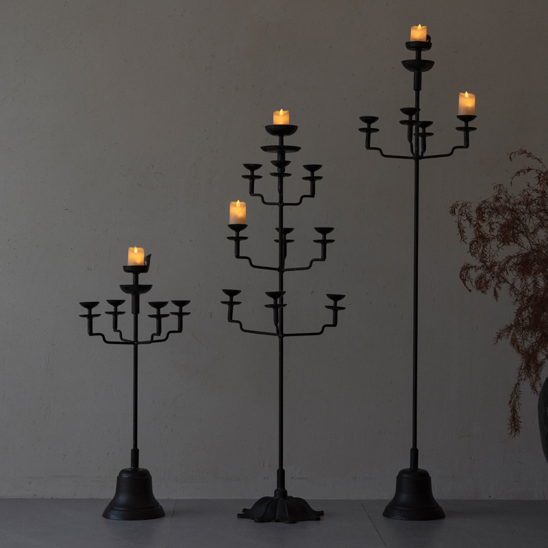 烛台中式复古铁艺铸铁