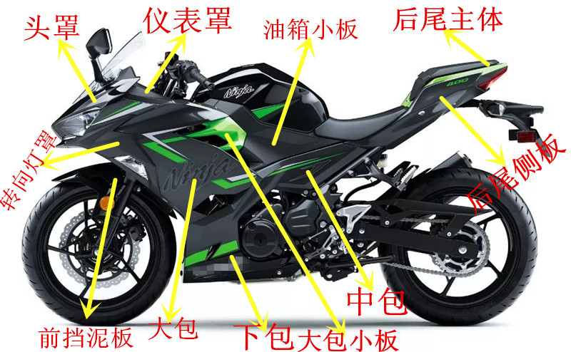 注塑忍者400外壳川崎Ninja400