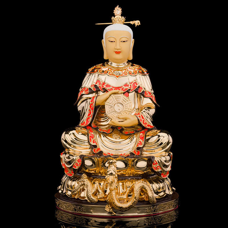 骊山老母神像梨山老母灵山老母菩萨元君无生老母神像纯铜盛凡鎏金