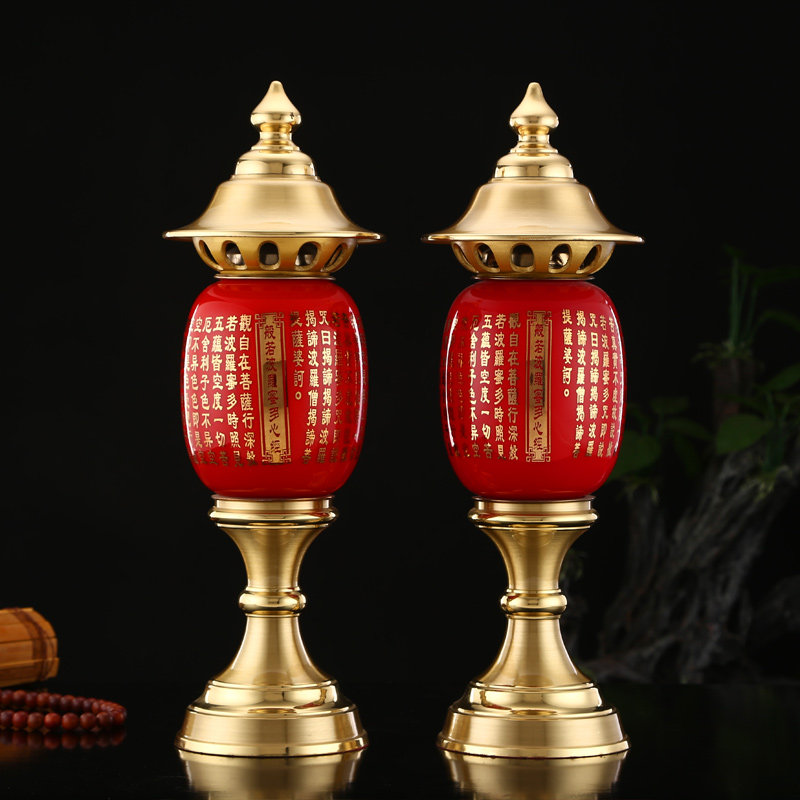 纯铜插电供灯神社灯家用供佛供具