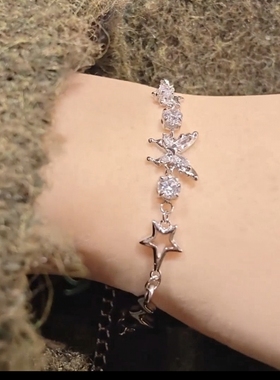 钛钢不掉色手链小众个性款