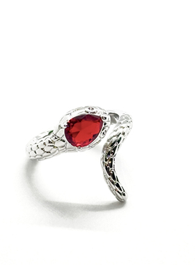 宥见归来原创2025新款潮钛钢不掉色开口蛇形小众个性戒指