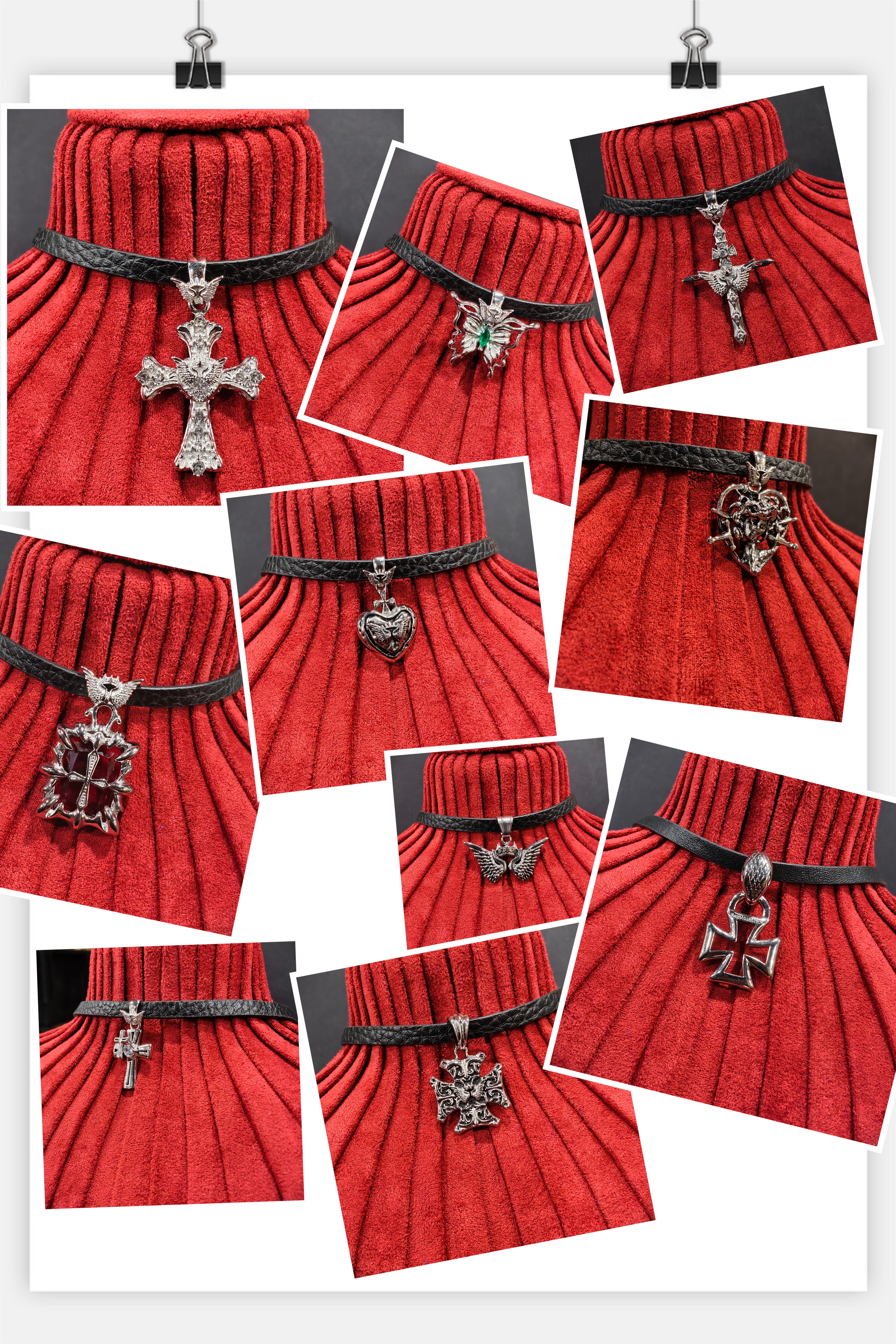 宥见归来原创钛钢不掉色Choker颈链项链暗黑小众个性款