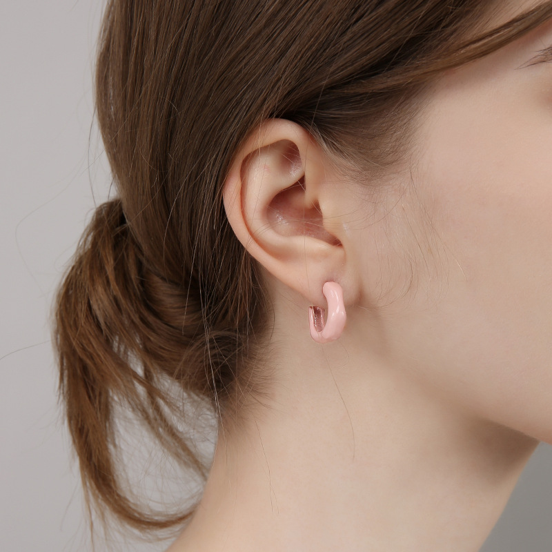 925银不对称耳钉2025年新款潮设计感韩版简约气质时尚耳饰女