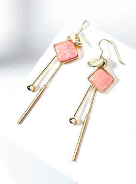 925银耳环女网红2025新款潮长款气质流苏时尚韩国简约冷淡风耳饰