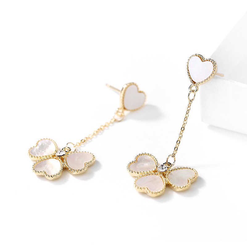 925银法式网红耳环2025新款潮优雅气质长款简约冷淡风耳饰女