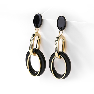 2025新款时尚法式耳环925银气质耳坠潮网红个性简约耳饰女夸张