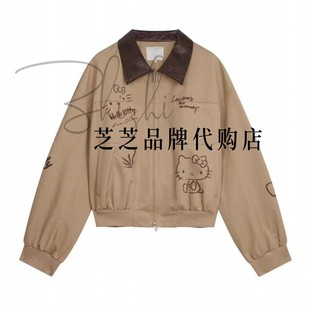 RK10105409原1999双皇冠专柜正品 2026春撞色领HelloKitty短外套