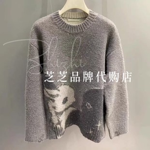 针织毛衫 RL90601503原1999双皇冠专柜正品 2025冬萌宠圆领长袖