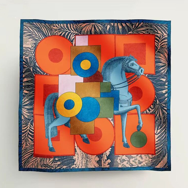 18姆米桑蚕丝双面丝巾原版优雅女