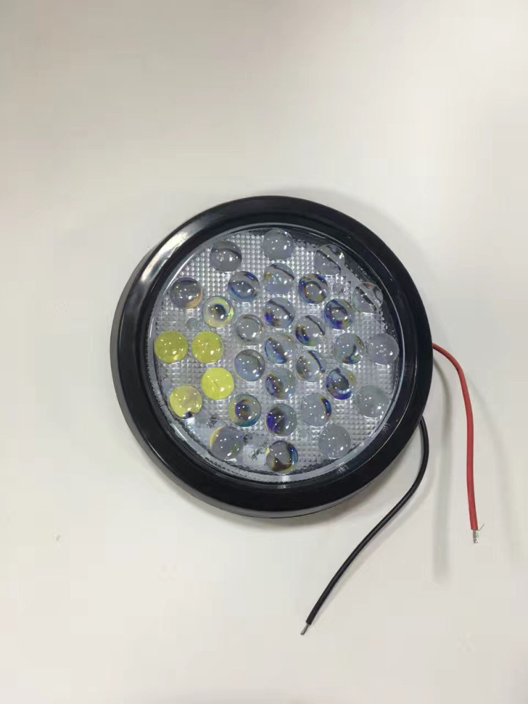 고품질 24V 트레일러 트럭 테일 라이트 CIMC 단일 라이트 스티어링 반전 LED 후면 테일 라이트 라운드 고무 테일 라이트
