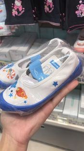 现货日本本土采购sario儿童布鞋底板鞋小白网室内鞋刺绣18cm动漫