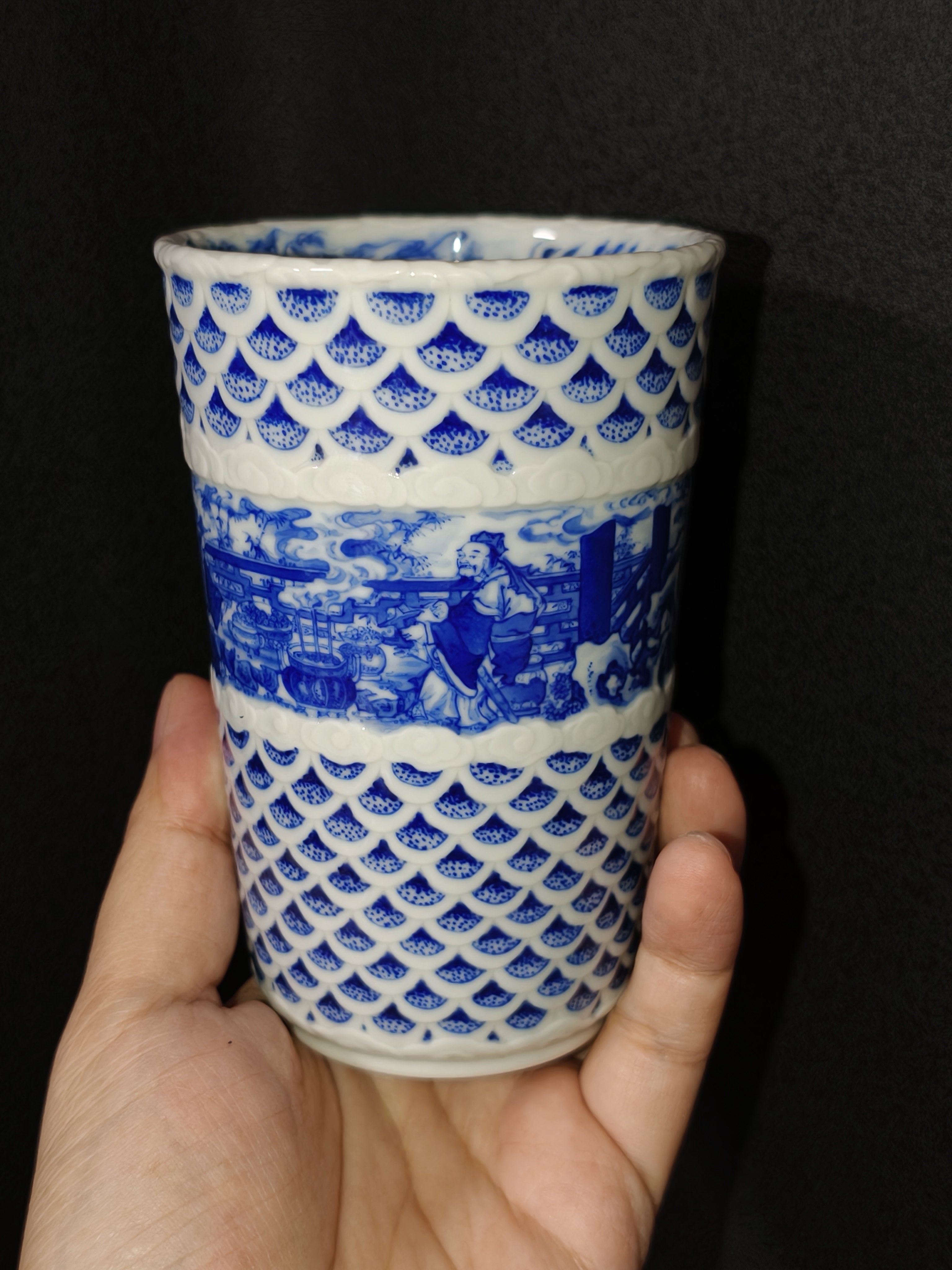 朗谷雅藏煮酒论英雄龙磷可乐杯口径8cm高度12.1cm 量330ml喝茶