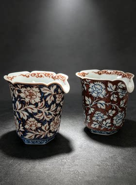 正萌堂青花釉里红繁花似锦公道杯纯手工手绘送礼喝茶满容180cc