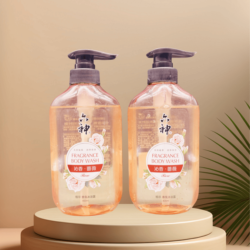 六神香氛沐浴露300ml沁香蔷薇植萃持久留香易冲洗家用男女洗澡用