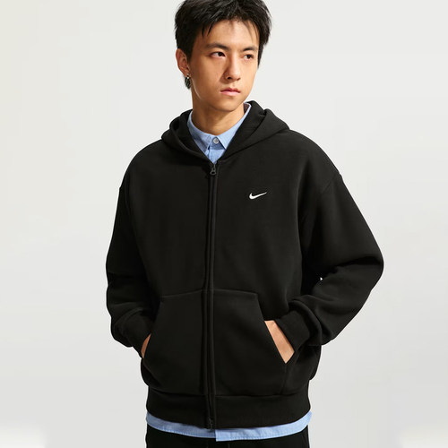 NIKE耐克男子上衣AS SOLO BB FZ HD运动休闲卫衣外套IX1929-001