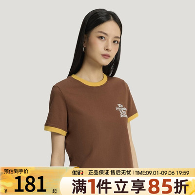 优购adidas阿迪达斯三叶草女子OG W TEE SS运动休闲短袖T恤KT3061