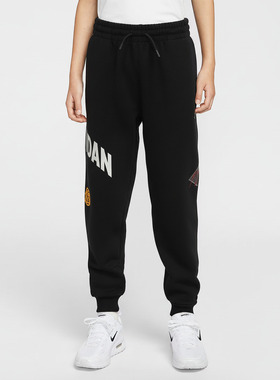 NIKE耐克男大童jordan运动休闲针织收口卫裤长裤JD2612053GS-002