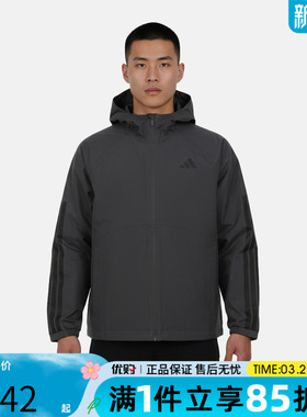 优购adidas阿迪达斯男子ESS 3S RAIN H J运动休闲夹克外套KE0272