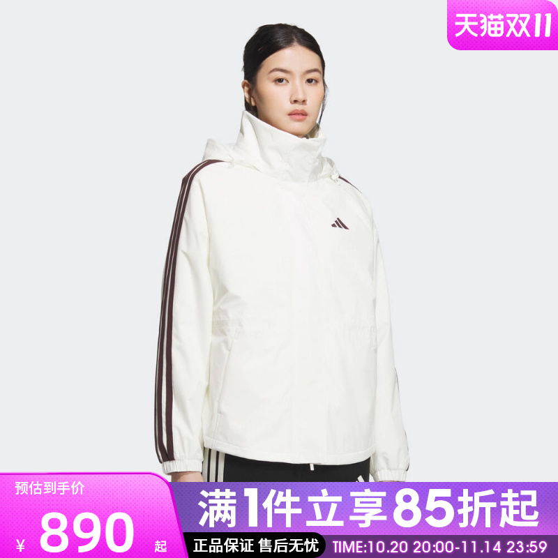 优购adidas阿迪达斯女子MS 3IN1 JKT运动健身夹克外套KB7592