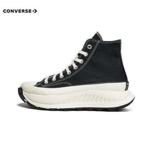 匡威中性厚底高帮帆布鞋