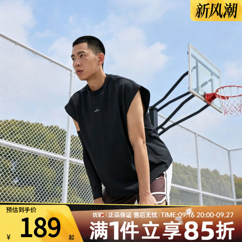 NIKE耐克男美式坎肩背心无袖上衣宽松运动休闲无袖T恤IF2564-010