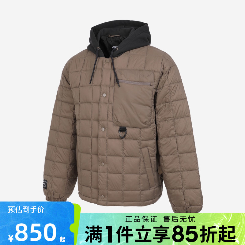 优购VANS范斯男子运动休闲棉服外套VN000QTG1NU