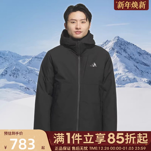 优购adidas阿迪达斯男子户外运动训练保暖连帽羽绒服外套KQ5505