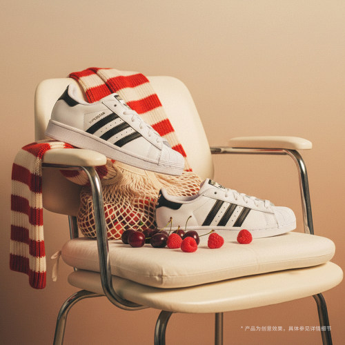 优购adidas阿迪达斯三叶草大童鞋SUPERSTAR II J运动休闲鞋JQ4098