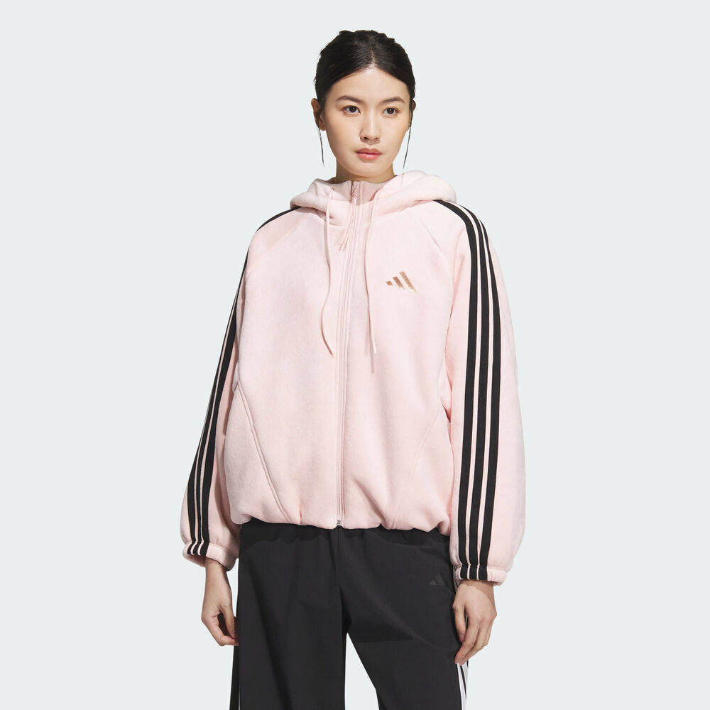 优购adidas阿迪达斯女子运动训练休闲连帽夹克外套KB7605