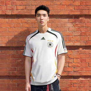 adidas阿迪达斯男子世界杯德国队足球休闲运动短袖T恤球衣KD3998